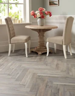 Impero Herringbone - Beach House Oak 12mm Laminate Flooring. 2.2m² Pack