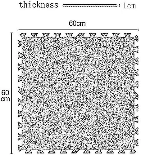 Interlocking EVA Floor Mats Light Brown Oak Effect 60cmx60cm Pack Of 36 4 Interlocking EVA Floor Mats Light Brown Oak Effect 60cmx60cm Pack Of 36 - Image 2