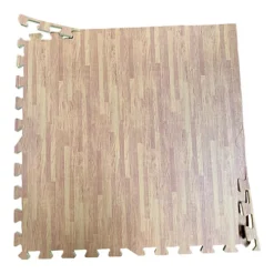 Interlocking EVA Floor Mats Light Oak Effect 60cmx60cm Pack Of 48 -Floors Specialty Shop interlocking eva floor mats light oak effect 60cmx60cm pack of 485065015806592 02c MP