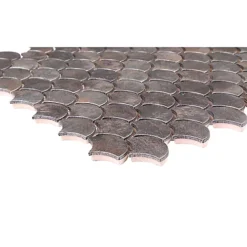 Kiwana Brown Concrete Effect Aluminium Mosaic Tile Sheet, (L)285mm (W)296mm -Floors Specialty Shop kiwana brown concrete effect aluminium mosaic tile sheet l 285mm w 296mm5057741336818 36c