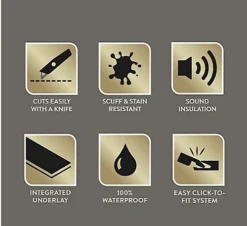 Kraus Rigid Core Luxury Vinyl Tile - Gillow Stone (12 Pack) 8 Kraus Rigid Core Luxury Vinyl Tile - Gillow Stone (12 Pack) -Floors Specialty Shop kraus rigid core luxury vinyl tile gillow stone 12 pack 5011204619177 03c MP