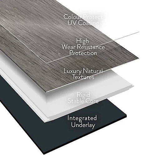 Kraus Rigid Core Luxury Vinyl Tile - Gillow Stone (12 Pack) 6 Kraus Rigid Core Luxury Vinyl Tile - Gillow Stone (12 Pack) - Image 4