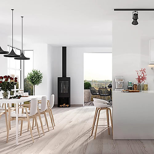 Kraus Rydal Pale Grey Wood Effect Vinyl Tile Pack Of 10 3 Kraus Rydal Pale Grey Wood Effect Vinyl Tile Pack Of 10