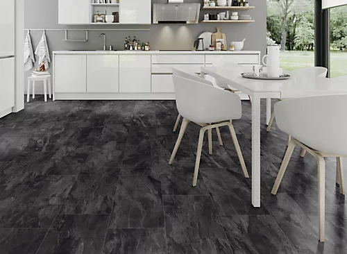 Krono Impressions 8mm - Nightfall Black Slate - Laminate Flooring - 2.28m² Pack 6 Krono Impressions 8mm - Nightfall Black Slate - Laminate Flooring - 2.28m² Pack - Image 4
