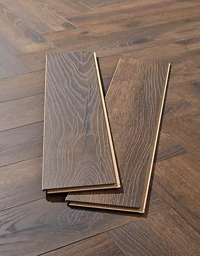 KronoSwiss Herringbone - Petterson Oak Dark 8mm Laminate Flooring. 1.23m² Pack 5 KronoSwiss Herringbone - Petterson Oak Dark 8mm Laminate Flooring. 1.23m² Pack - Image 3