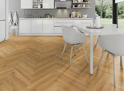 Lignum Fusion Twelve Premium Herringbone 12mm - Oak Robust Natural - Laminate Flooring - 1.92m² Pack 6 Lignum Fusion Twelve Premium Herringbone 12mm - Oak Robust Natural - Laminate Flooring - 1.92m² Pack - Image 4