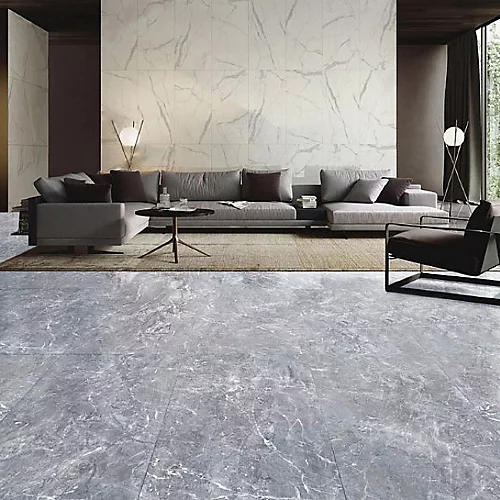 Livingandhome 24Pcs Grey Square Self Adhesive Stone Effect Floor Tiles, 5m² Pack 5 Livingandhome 24Pcs Grey Square Self Adhesive Stone Effect Floor Tiles, 5m² Pack - Image 3