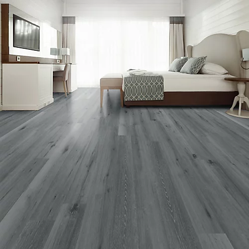 Livingandhome Set Of 36 Grey Rustic Style Peel And Stick Wood Plank PVC Laminate Flooring, 5m² Pack 5 Livingandhome Set Of 36 Grey Rustic Style Peel And Stick Wood Plank PVC Laminate Flooring, 5m² Pack - Image 3