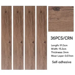 Livingandhome Set Of 36 Rustic Lifelike Wood Grain Self Adhesive PVC Flooring Planks, 5m² Pack 9 Livingandhome Set Of 36 Rustic Lifelike Wood Grain Self Adhesive PVC Flooring Planks, 5m² Pack -Floors Specialty Shop livingandhome set of 36 rustic lifelike wood grain self adhesive pvc flooring planks 5m pack0735940232524 06c MP