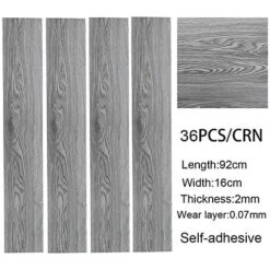 Livingandhome Set Of 36 Rustic Lifelike Wood Grain Self Adhesive Vinyl PVC Flooring, 5m² Pack -Floors Specialty Shop livingandhome set of 36 rustic lifelike wood grain self adhesive vinyl pvc flooring 5m pack0735940289771 04c MP