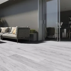 Livingandhome Set Of 7 White Rustic Style Wood Plank PVC Laminate Flooring, 1m² Pack -Floors Specialty Shop livingandhome set of 7 white rustic style wood plank pvc laminate flooring 1m pack0735940231688 03c MP