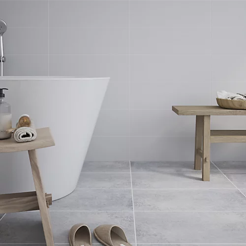 Lofthouse Grey Matt Stone Effect Ceramic Wall & Floor Tile, Pack Of 5, (L)600mm (W)300mm 6 Lofthouse Grey Matt Stone Effect Ceramic Wall & Floor Tile, Pack Of 5, (L)600mm (W)300mm - Image 4