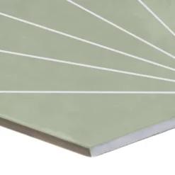 Lyla Green & White Matt Patterned Porcelain Wall & Floor Tile, Pack Of 24, (L)250mm (W)215mm -Floors Specialty Shop lyla green white matt patterned porcelain wall floor tile pack of 24 l 250mm w 215mm5060430118404 36c