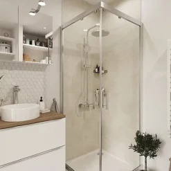 Minerva Silver Gloss Marble Effect Ceramic Wall Tile, Pack Of 10, (L)400mm (W)250mm -Floors Specialty Shop minerva silver gloss marble effect ceramic wall tile pack of 10 l 400mm w 250mm5057741205718 01i