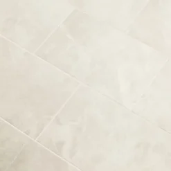 Minerva Silver Gloss Marble Effect Ceramic Wall Tile, Pack Of 10, (L)400mm (W)250mm