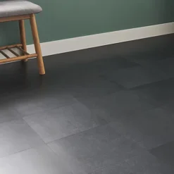 OPP Slate Tile Stone Effect Vinyl Tile, Pack Of 13, Not A Sample -Floors Specialty Shop opp slate tile stone effect vinyl tile pack of 13 not a sample3663602563266 02i
