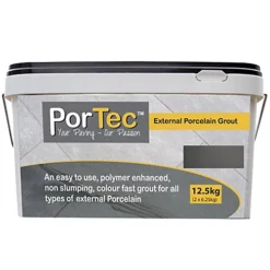 PorTec Porcelain Grout - Midnight Grey 12.5kg