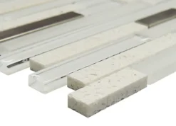 Quartz Stone Effect Glass & Metal Mosaic Tile, (L)306mm (W)303mm 7 Quartz Stone Effect Glass & Metal Mosaic Tile, (L)306mm (W)303mm -Floors Specialty Shop quartz stone effect glass metal mosaic tile l 306mm w 303mm5060430111269 01c bq