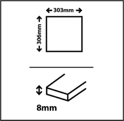 Quartz Stone Effect Glass & Metal Mosaic Tile, (L)306mm (W)303mm 9 Quartz Stone Effect Glass & Metal Mosaic Tile, (L)306mm (W)303mm -Floors Specialty Shop quartz stone effect glass metal mosaic tile l 306mm w 303mm5060430111269 01t bq