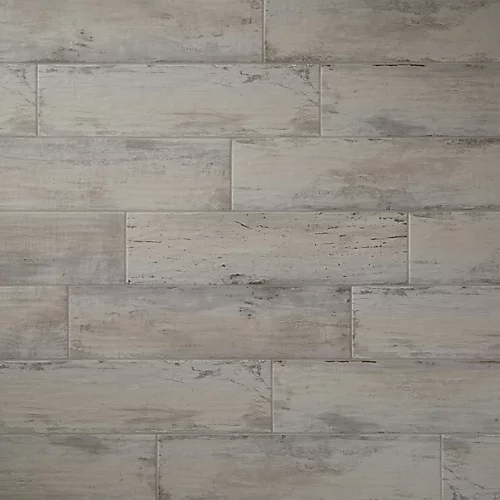 Soft Patinated Grey Matt Wood Effect Porcelain Wall & Floor Tile, Pack Of 11, (L)600mm (W)150mm 6 Soft Patinated Grey Matt Wood Effect Porcelain Wall & Floor Tile, Pack Of 11, (L)600mm (W)150mm - Image 4