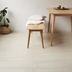 Soft Travertin Beige Matt Patterned Stone Effect Porcelain Wall & Floor Tile, Pack Of 7, (L)600mm (W)300mm