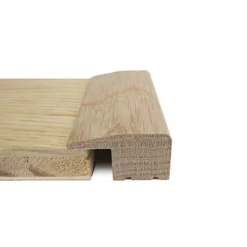Solid Oak L-Section Threshold - Unfinished - 20mm - 2.7m Length