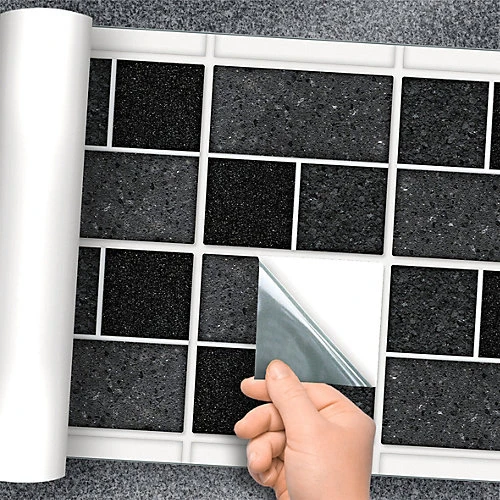 Stick And Go 8 Tile Stickers : Black Granite - To Stick Over 15cm X 15cm (6x6) Tiles Peel Off The StickerRoll - Apply On Tiles 5 Stick And Go 8 Tile Stickers : Black Granite - To Stick Over 15cm X 15cm (6x6) Tiles Peel Off The StickerRoll - Apply On Tiles - Image 3