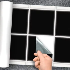 Stick And Go 8 Tile Stickers : Black - To Stick Over 15cm X 15cm (6x6) Tiles Peel Off The StickerRoll - Apply On Tiles 8 Stick And Go 8 Tile Stickers : Black - To Stick Over 15cm X 15cm (6x6) Tiles Peel Off The StickerRoll - Apply On Tiles -Floors Specialty Shop stick and go 8 tile stickers black to stick over 15cm x 15cm 6x6 tiles peel off the stickerroll apply on tiles5060300426431 03c MP