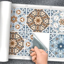 Stick And Go 8 Tile Stickers : Hexagon Geo - To Stick Over 15cm X 15cm (6x6) Tiles Peel Off The StickerRoll - Apply On Tiles 8 Stick And Go 8 Tile Stickers : Hexagon Geo - To Stick Over 15cm X 15cm (6x6) Tiles Peel Off The StickerRoll - Apply On Tiles -Floors Specialty Shop stick and go 8 tile stickers hexagon geo to stick over 15cm x 15cm 6x6 tiles peel off the stickerroll apply on tiles5060300426363 03c MP