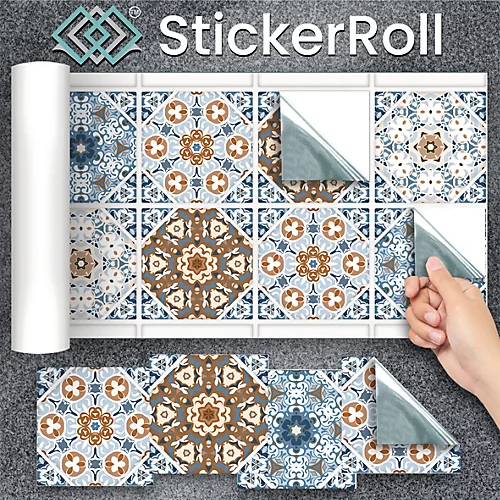 Stick And Go 8 Tile Stickers : Hexagon Geo - To Stick Over 15cm X 15cm (6x6) Tiles Peel Off The StickerRoll - Apply On Tiles 6 Stick And Go 8 Tile Stickers : Hexagon Geo - To Stick Over 15cm X 15cm (6x6) Tiles Peel Off The StickerRoll - Apply On Tiles - Image 4