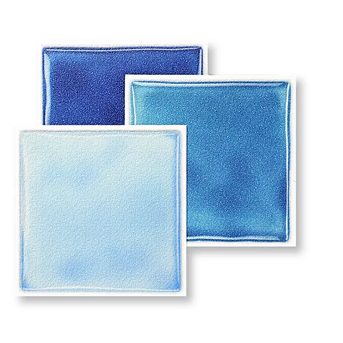 Stick And Go Self Adhesive Stick On Tiles Blue Mix 4" X 4" Box Of 18 Apply Over Any Tile, Or Directly On To The Wall 4 Stick And Go Self Adhesive Stick On Tiles Blue Mix 4" X 4" Box Of 18 Apply Over Any Tile, Or Directly On To The Wall - Image 2