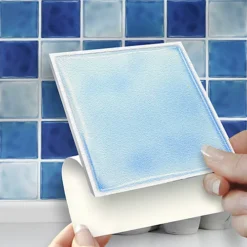 Stick And Go Self Adhesive Stick On Tiles Blue Mix 4" X 4" Box Of 18 Apply Over Any Tile, Or Directly On To The Wall 8 Stick And Go Self Adhesive Stick On Tiles Blue Mix 4" X 4" Box Of 18 Apply Over Any Tile, Or Directly On To The Wall -Floors Specialty Shop stick and go self adhesive stick on tiles blue mix 4 x 4 box of 18 apply over any tile or directly on to the wall5060300420248 03c MP