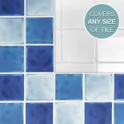 Stick And Go Self Adhesive Stick On Tiles Blue Mix 4" X 4" Box Of 18 Apply Over Any Tile, Or Directly On To The Wall 9 Stick And Go Self Adhesive Stick On Tiles Blue Mix 4" X 4" Box Of 18 Apply Over Any Tile, Or Directly On To The Wall -Floors Specialty Shop stick and go self adhesive stick on tiles blue mix 4 x 4 box of 18 apply over any tile or directly on to the wall5060300420248 04c MP