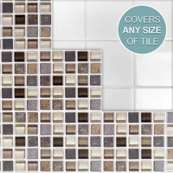 Stick And Go Self Adhesive Stick On Tiles Glass Stone Mosaic 6" X 6" Box Of 8 Apply Over Any Tile, Or Directly On To The Wall -Floors Specialty Shop stick and go self adhesive stick on tiles glass stone mosaic 6 x 6 box of 8 apply over any tile or directly on to the wall5060300420552 04c MP