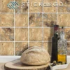 Stick And Go Self Adhesive Stick On Tiles Mocha Slate 4" X 4" Box Of 18 Apply Over Any Tile, Or Directly On To The Wall -Floors Specialty Shop stick and go self adhesive stick on tiles mocha slate 4 x 4 box of 18 apply over any tile or directly on to the wall5060300422723 01c MP