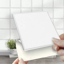 Stick And Go Self Adhesive Stick On Tiles White 4" X 4" Box Of 18 Apply Over Any Tile, Or Directly On To The Wall 8 Stick And Go Self Adhesive Stick On Tiles White 4" X 4" Box Of 18 Apply Over Any Tile, Or Directly On To The Wall -Floors Specialty Shop stick and go self adhesive stick on tiles white 4 x 4 box of 18 apply over any tile or directly on to the wall5060300420163 03c MP