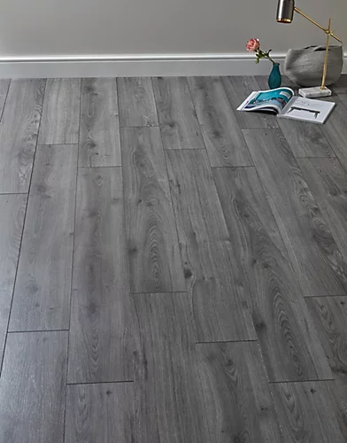 Swiss Krono Standard Plus - Millennium Oak Grey 7mm Laminate Flooring. 2.39m² Pack 3 Swiss Krono Standard Plus - Millennium Oak Grey 7mm Laminate Flooring. 2.39m² Pack