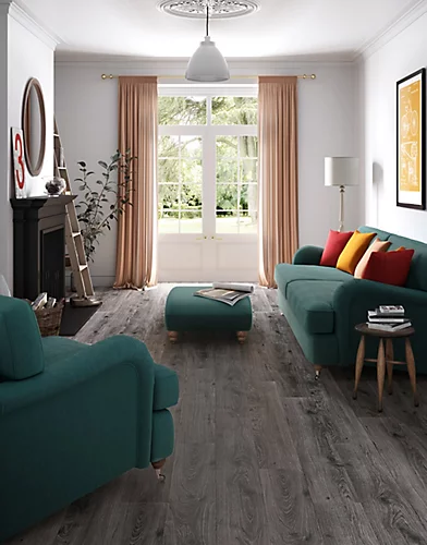 Swiss Krono Standard Plus - Millennium Oak Grey 7mm Laminate Flooring. 2.39m² Pack 6 Swiss Krono Standard Plus - Millennium Oak Grey 7mm Laminate Flooring. 2.39m² Pack - Image 4