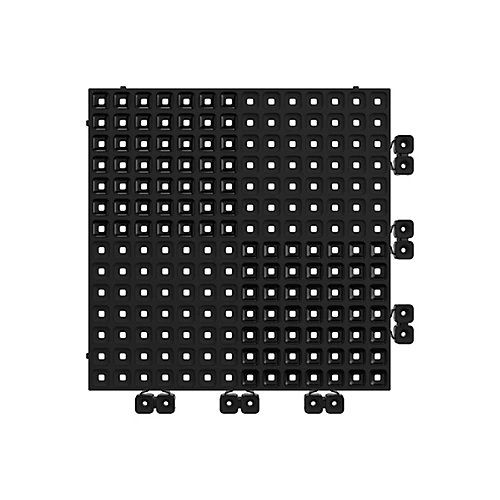 Versoflor Upflor Graphite Black Interlocking Floor Tile 1m², Pack Of 9 4 Versoflor Upflor Graphite Black Interlocking Floor Tile 1m², Pack Of 9 - Image 2