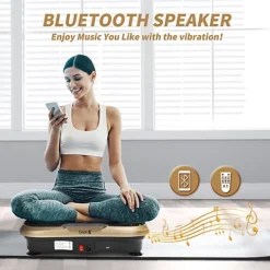 Vibration Plate Exercise Machine Whole Body Workout Fitness With Resistance Bands -Floors Specialty Shop vibration plate exercise machine whole body workout fitness with resistance bands0765157008049 04c MP