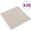 VidaXL Carpet Floor Tiles 20 Pcs 5 M² 50x50 Cm Light Beige 1 VidaXL Carpet Floor Tiles 20 Pcs 5 M² 50x50 Cm Light Beige -Floors Specialty Shop vidaXL Carpet Floor Tiles 20 pcs 5 mA² 50x50 cm Light Beige