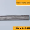 Washed Grey Oak Laminate Beading Scotia Edge Trim Grey - 1.2M X 6 Total 7.2 Meters -Floors Specialty Shop washed grey oak laminate beading scotia edge trim grey 1 2m x 6 total 7 2 meters5060227655402 01c MP