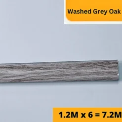 Washed Grey Oak Laminate Beading Scotia Edge Trim Grey - 1.2M X 6 Total 7.2 Meters
