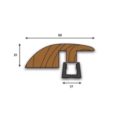 Woodline WR18 Ramp Door Bar Threshold 900mm - Unfinished Oak -Floors Specialty Shop woodline wr18 ramp door bar threshold 900mm unfinished oak5032225075230 09c MP